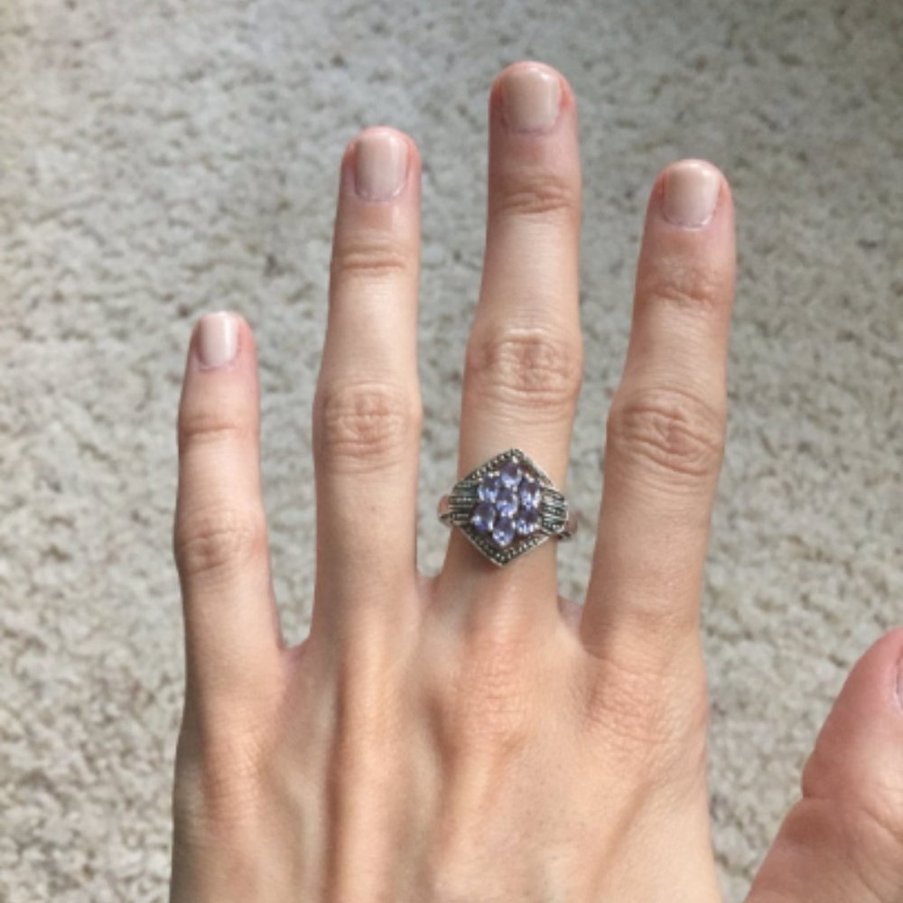 Vintage Purple Amethyst Ring